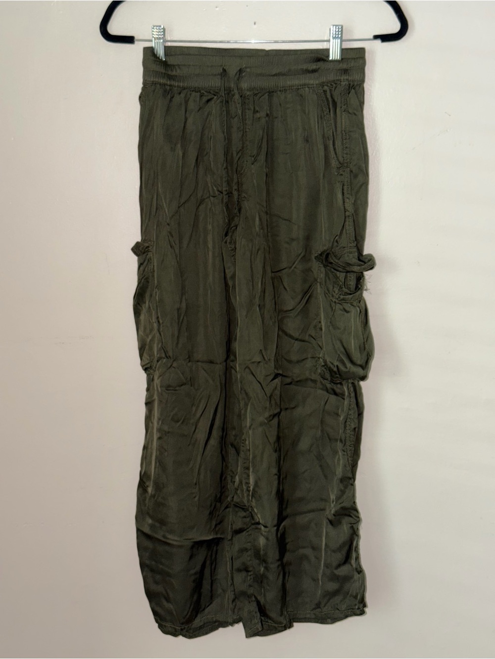 Aerie Olive Green Cargo Drawstring Pants